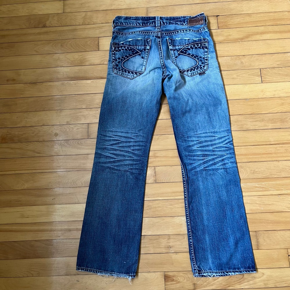 Silver Jeans Co Mens Straight Leg Distressed Decker Denim Blue Jeans 31x31 - Picture 14 of 16